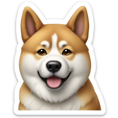 dog akita inu sticker