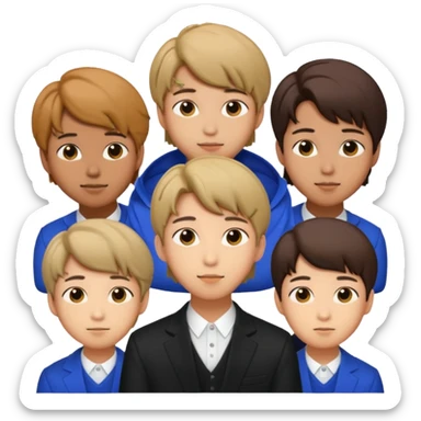 idol V, BTS group sticker