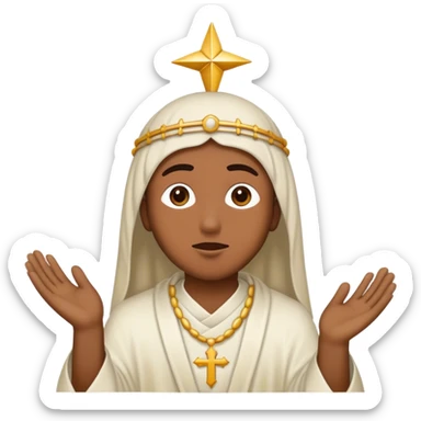 human reaching epiphany sticker