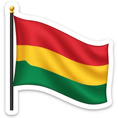 Black lives matter flag sticker