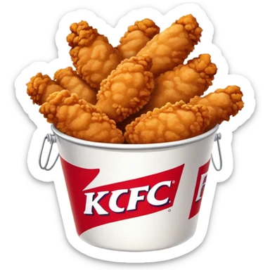 KFC fried chicken bucket sticker