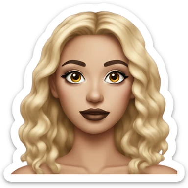 Hyper realistic makeup vanity sticker