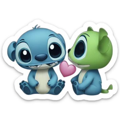 Stich love sticker