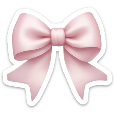 swan light pink bow sticker