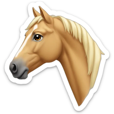 palomino horse sticker