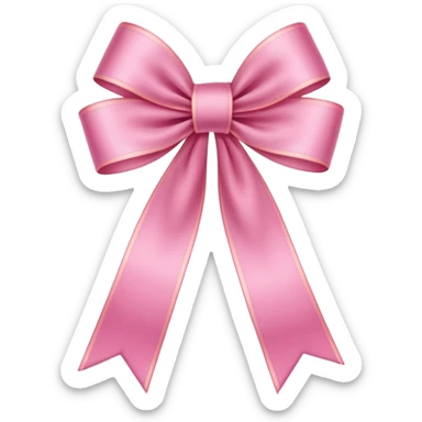 Coquette long thin ribbon sticker