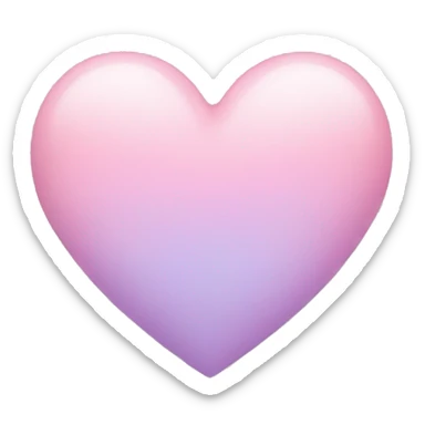 Pastel heart  sticker