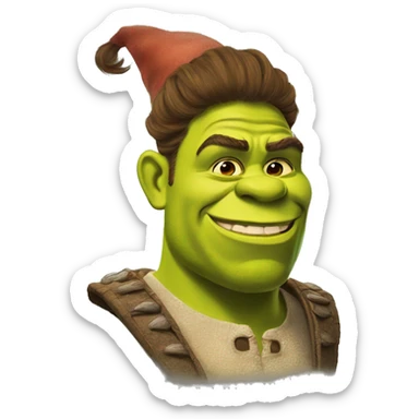 Flamboyant shrek  sticker