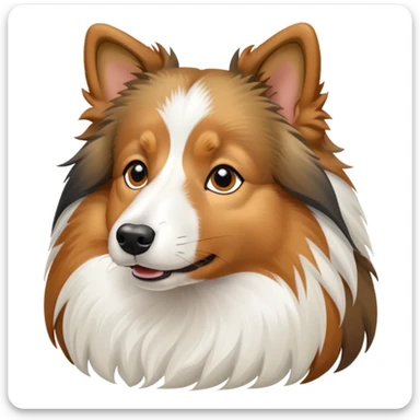 shetland sheepdog tricolor sticker