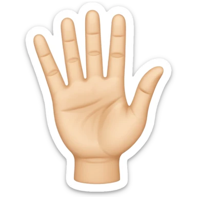 three fingers up  sticker