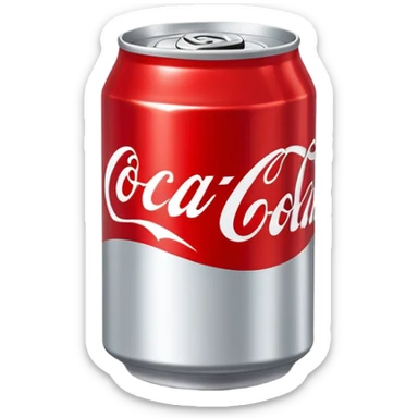 classic red Coca Cola can sticker