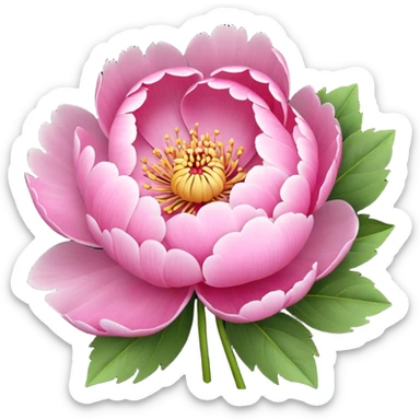 Create a peony flower emoji sticker