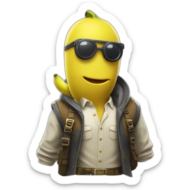 Skin banana fortnite sticker