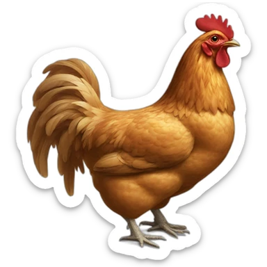 chicken is the best thing I saw at postal museum sticker