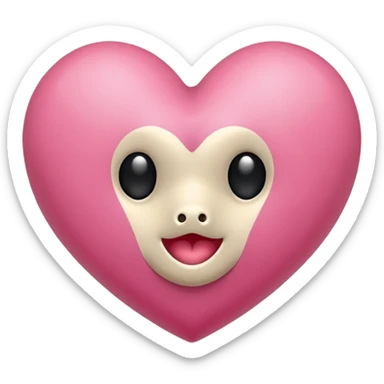 Corazón rosado bebé sticker