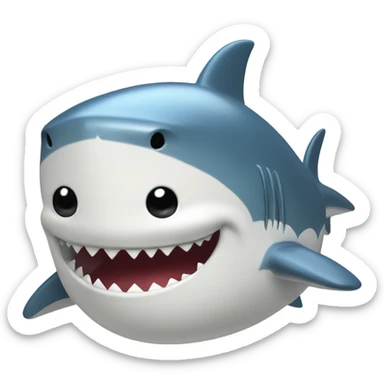 Shark in a chef's hat sticker