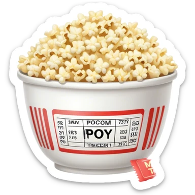 Popcorn and ciema sticker