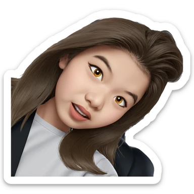 girl in car interior sticker