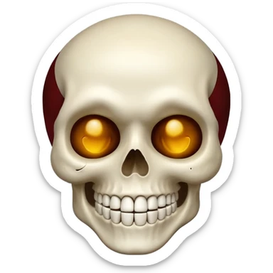 😜+💀 sticker