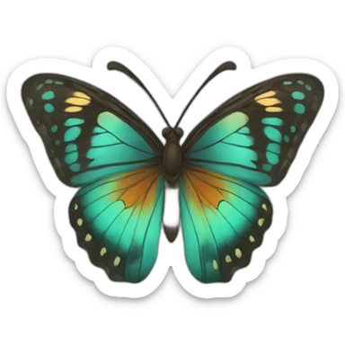 Trippy buterfly sticker