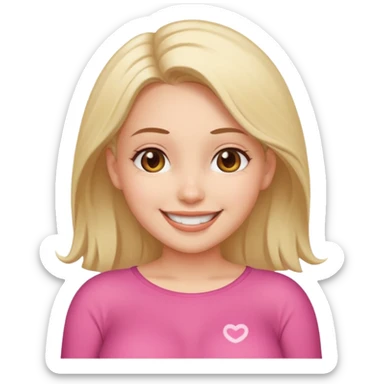 girl with big tits and hard nipples, smiling qith cum on tits sticker