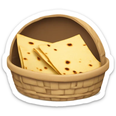 tortillas dentro de una canasta sticker