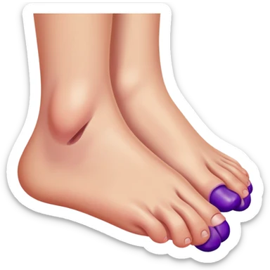 dedao do pe machucado sticker