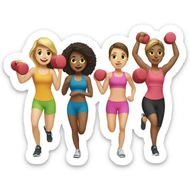 MARKETING TEAM MAKING FITNESS sticker