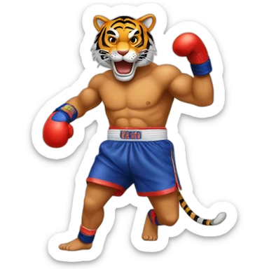 Muay thai Tiger  sticker