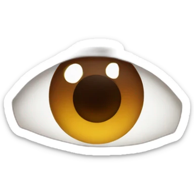 Brown eyes 👀 like this emoji sticker