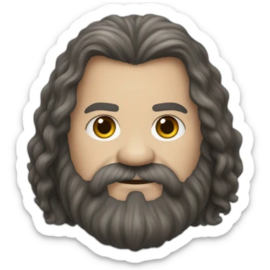 hagrid in harry potter sticker