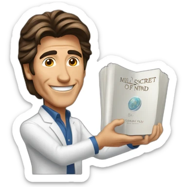 T. Harv Eker showing the book the secret of a millonaire mind" sticker