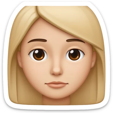 fix the face straight  sticker