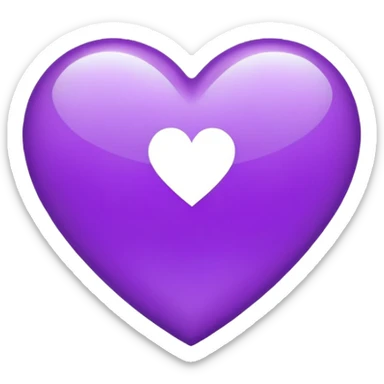 BTS logo purple heart sticker