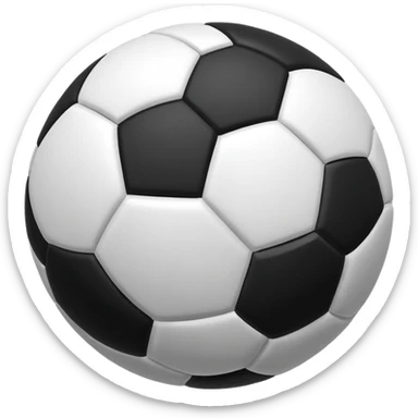 Un balón de básquet blanca y negra sticker