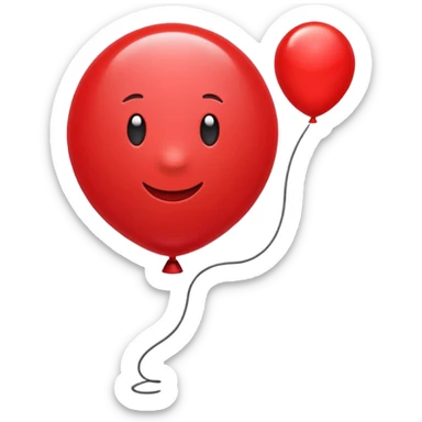 red balloon sticker