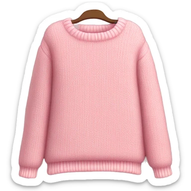 cute cozy sweater. with pink elements sticker