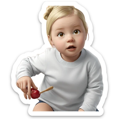 blonde girl portrait realism sticker