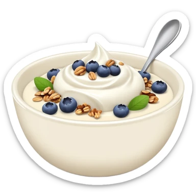 Yoghurt bowl sticker