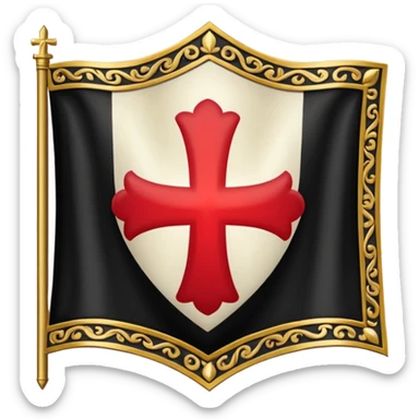 templar x gods of olympus flag sticker
