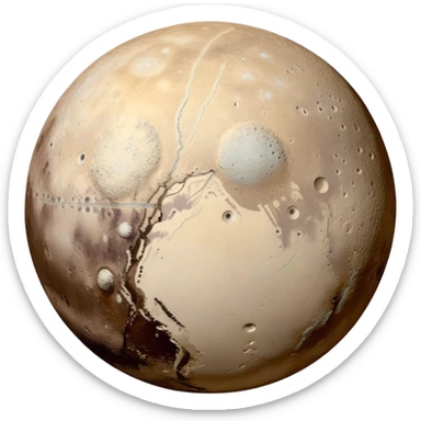 dwarf planet Pluto sticker