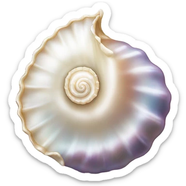Pearl shell sticker