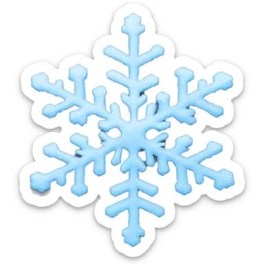snow flakes sticker