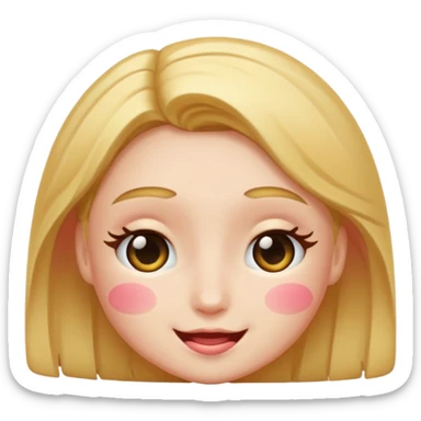 Winky face with blushing  sticker