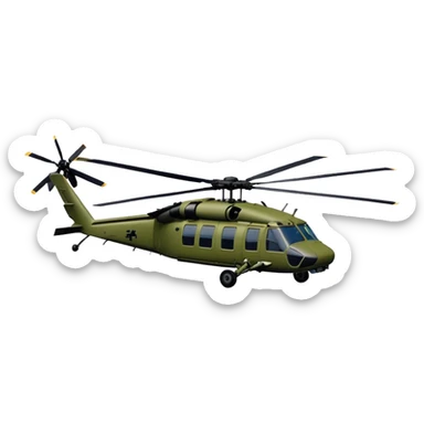 Sikorsky UH-60 Black Hawk - Sikorsky (Model Year: 2022) (Iconic colour: Olive green) sticker