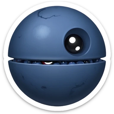 deathstar blueberry fruit berry sticker