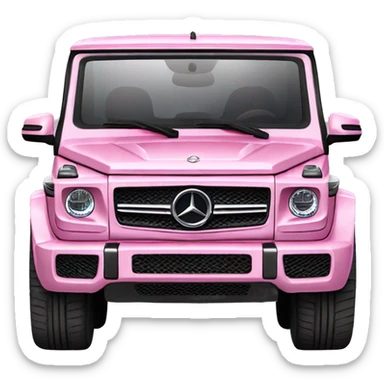 Baby roze Mercedes g wagon sticker