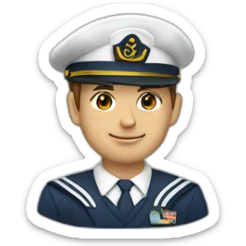 a sailor at the trapeeze line sticker