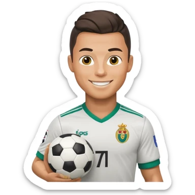 Cristiano Ronaldo football emojis sticker