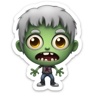 cute kind zombie sticker